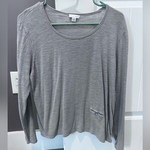 J. Jill Heather Gray Long Sleeve Top